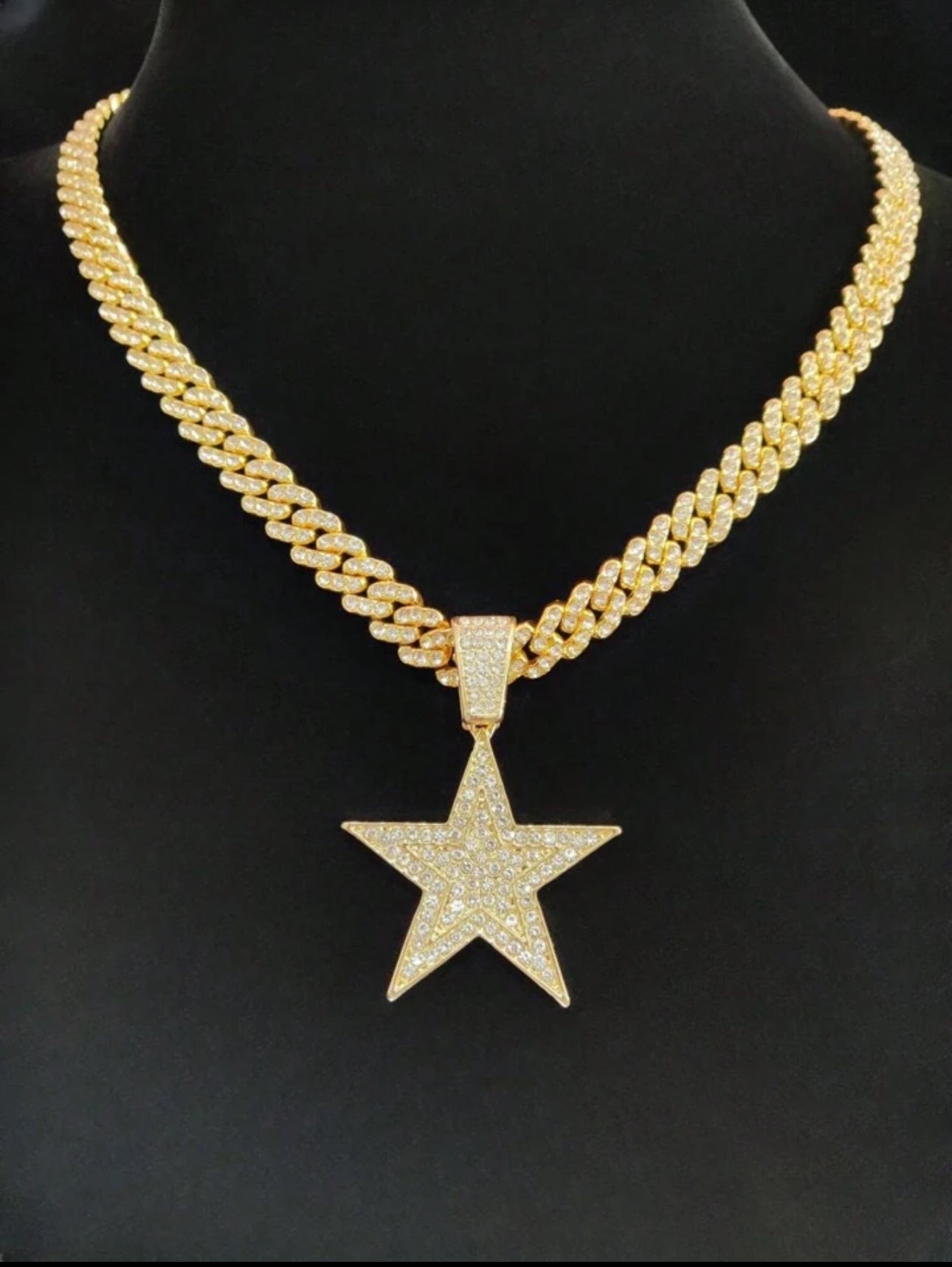 "Lecy" Star Iced Chain