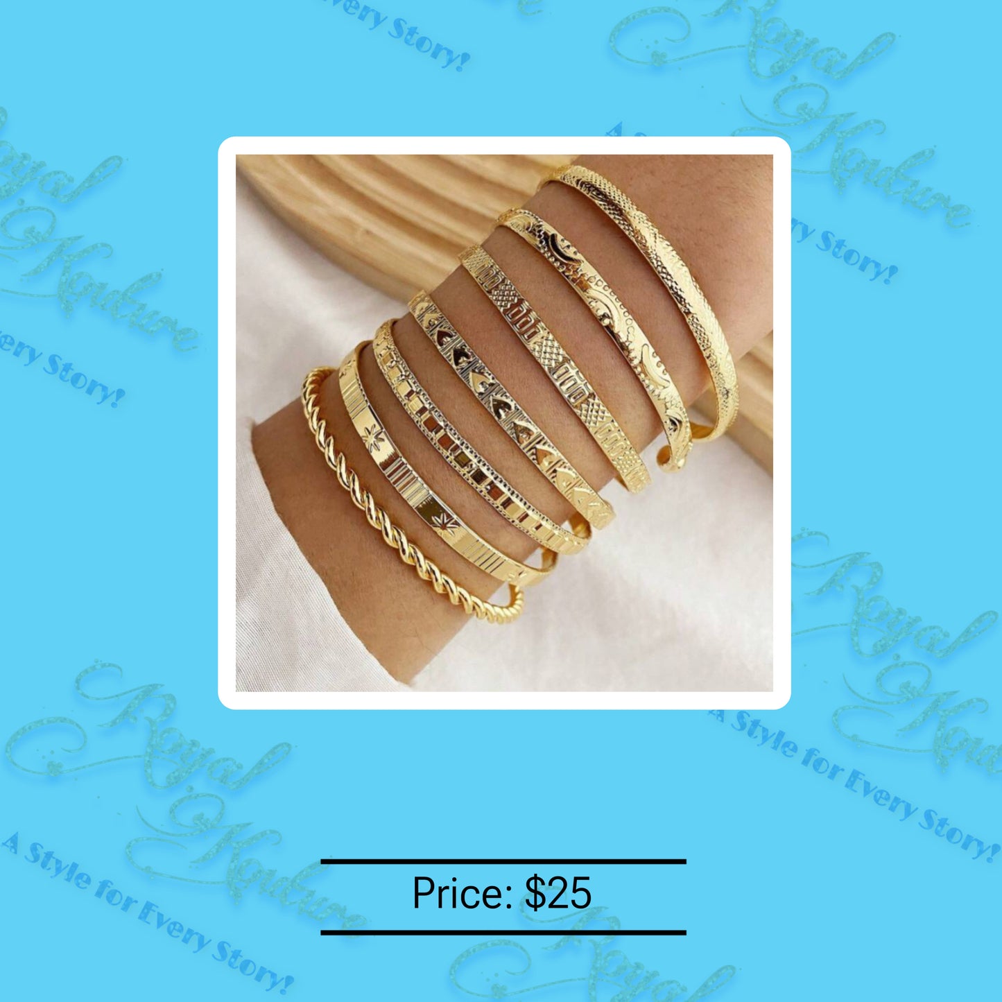 "Hayley" 7pcs Bracelet Set