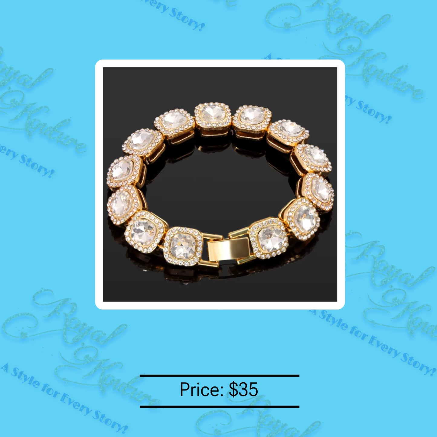 "Alessandra" Iced Bracelet