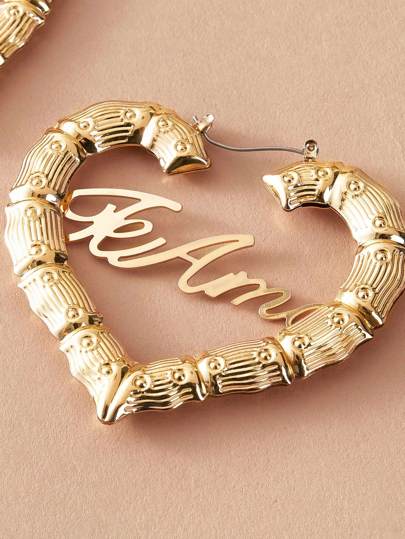 "Te Amor" Heart Hoops