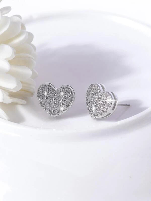 "Ariya" Heart Studs