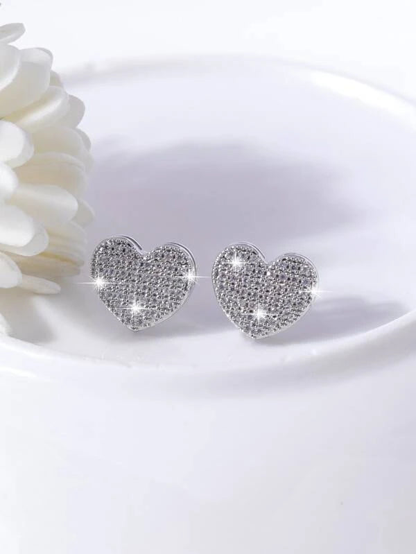 "Ariya" Heart Studs