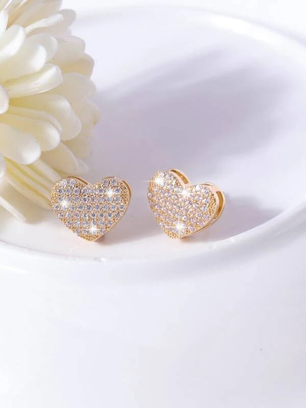 "Ariya" Heart Studs
