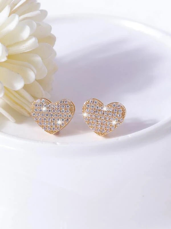 "Ariya" Heart Studs