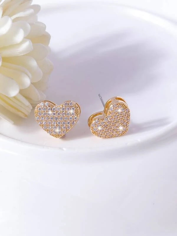 "Ariya" Heart Studs