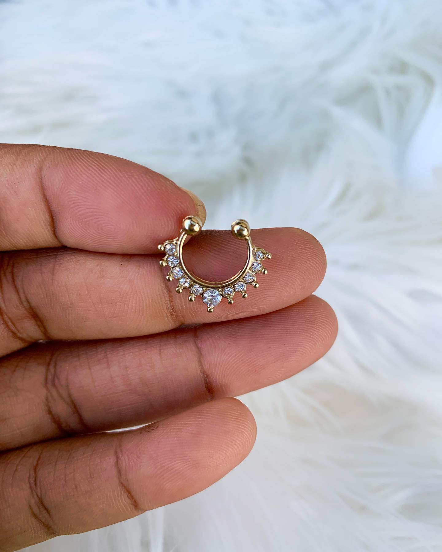 "Delaney" Faux Septum Ring