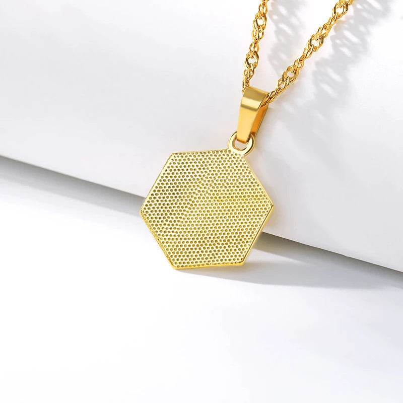 'Delilah" Initial Stainless Steel Necklace