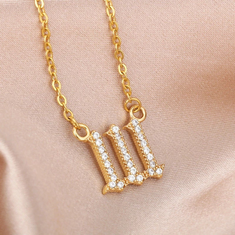 Angel Number Stainless Steel Necklace