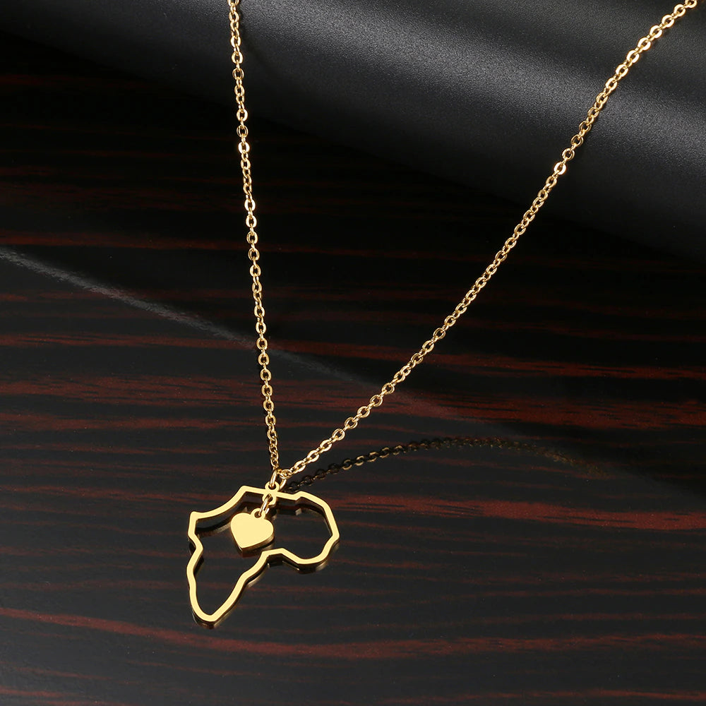 "Abby" African Stainless Steel Pendant