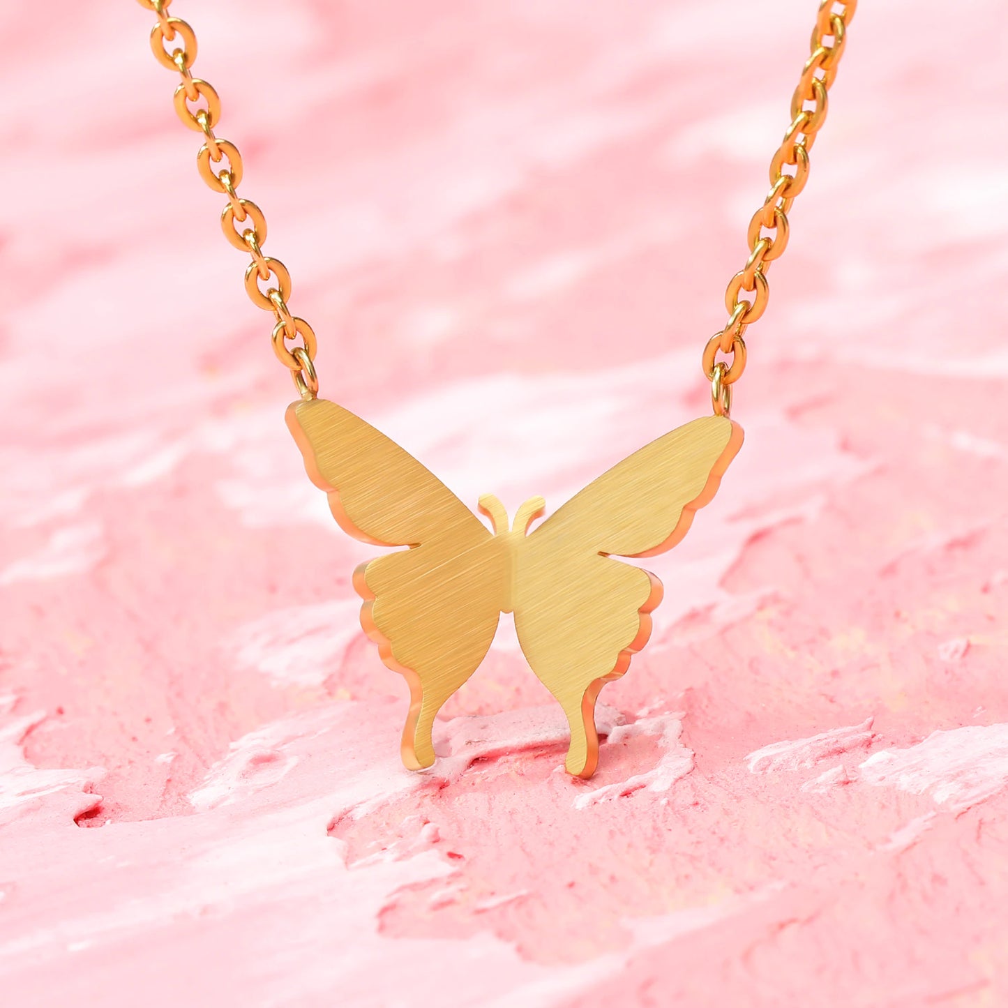 Mini Butterfly Stainless Steel Necklace