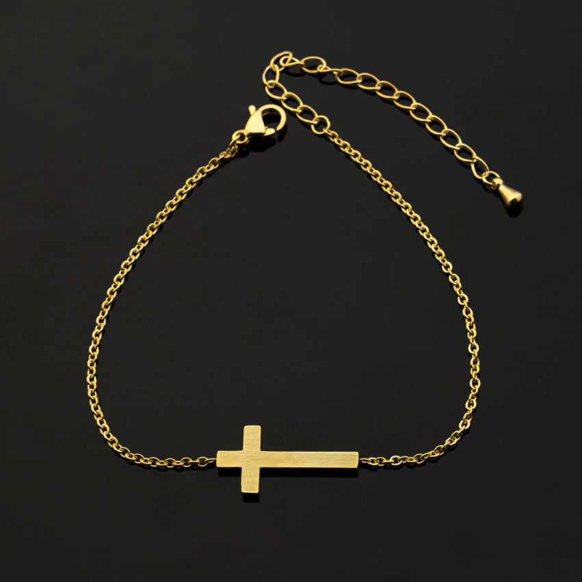 Cross Stainless Steel Anklet