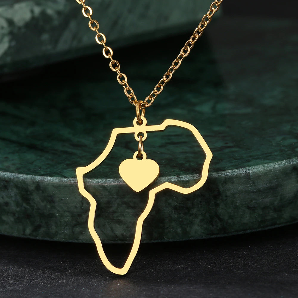 "Abby" African Stainless Steel Pendant