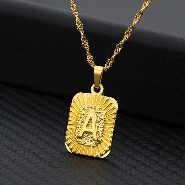 "Maya" Initial Stainless Steel Necklace