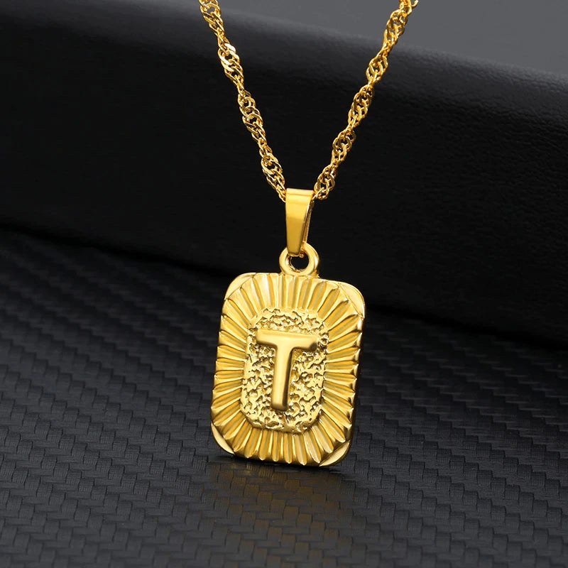 "Maya" Initial Stainless Steel Necklace