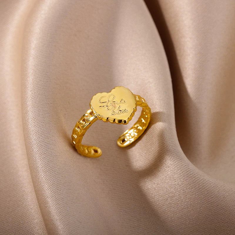 I LOVE YOU Stainless Steel Ring