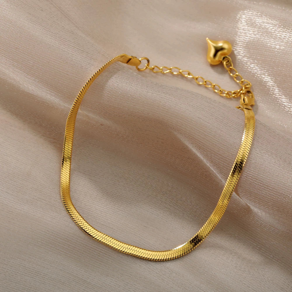 Snake Chain Stainless Steel Anklet