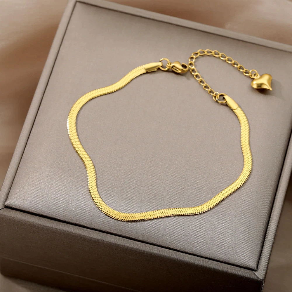 Snake Chain Stainless Steel Anklet