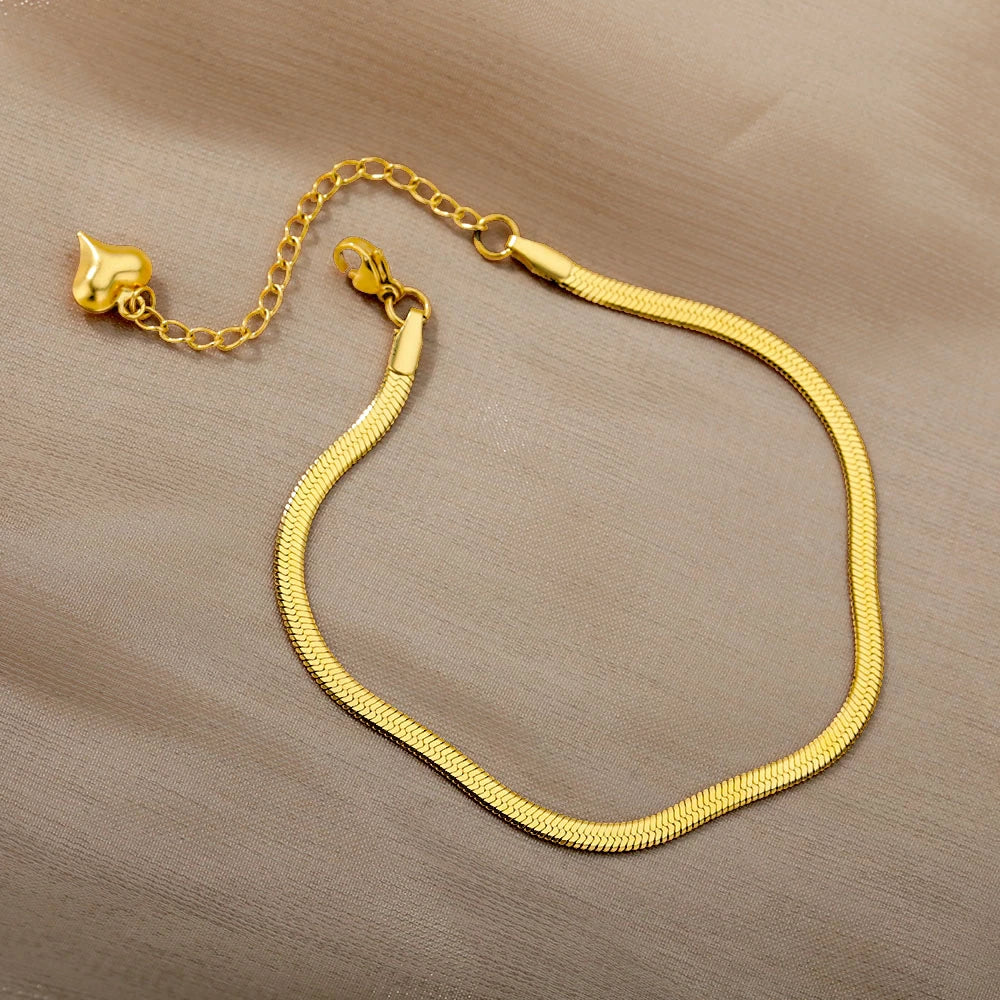 Snake Chain Stainless Steel Anklet
