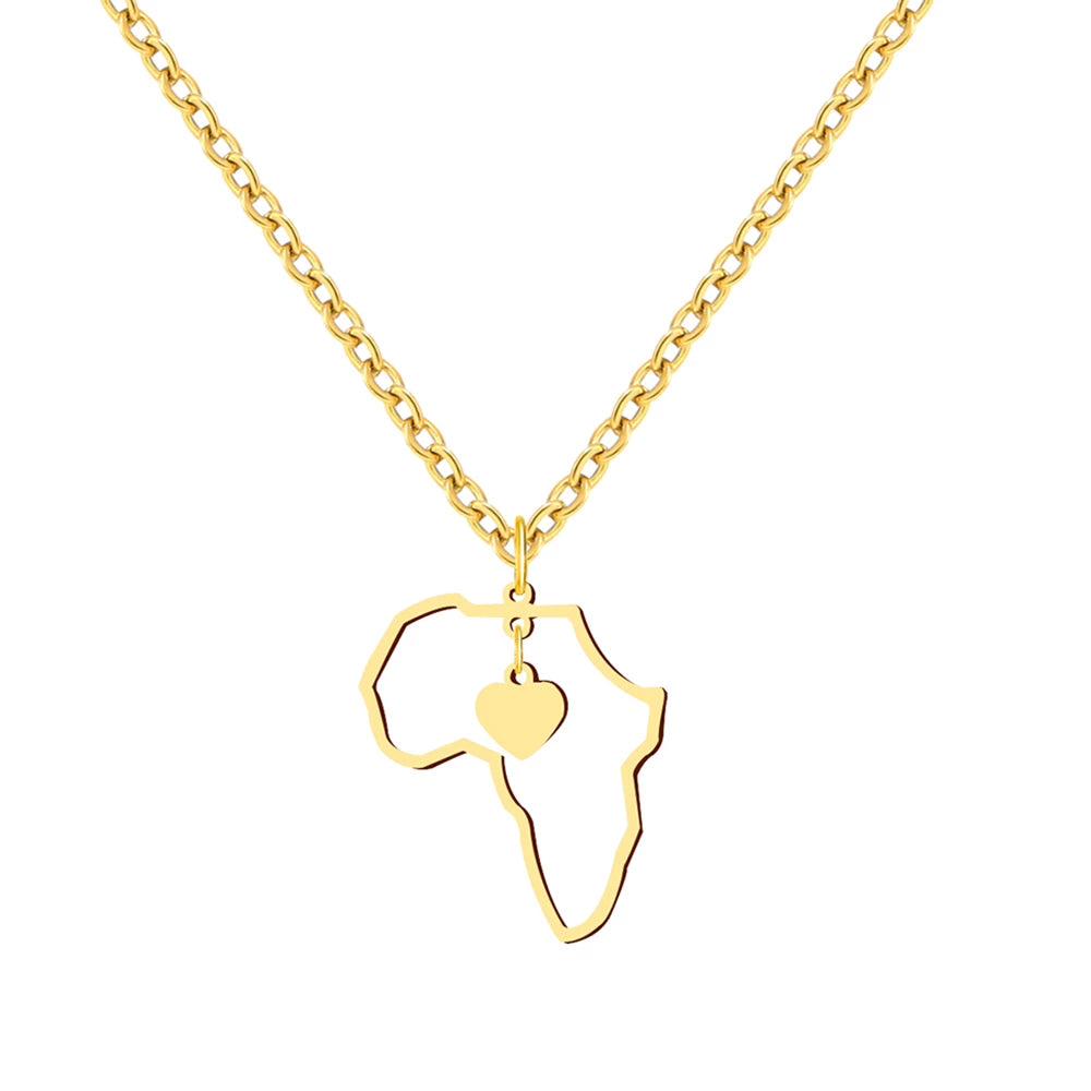 "Abby" African Stainless Steel Pendant