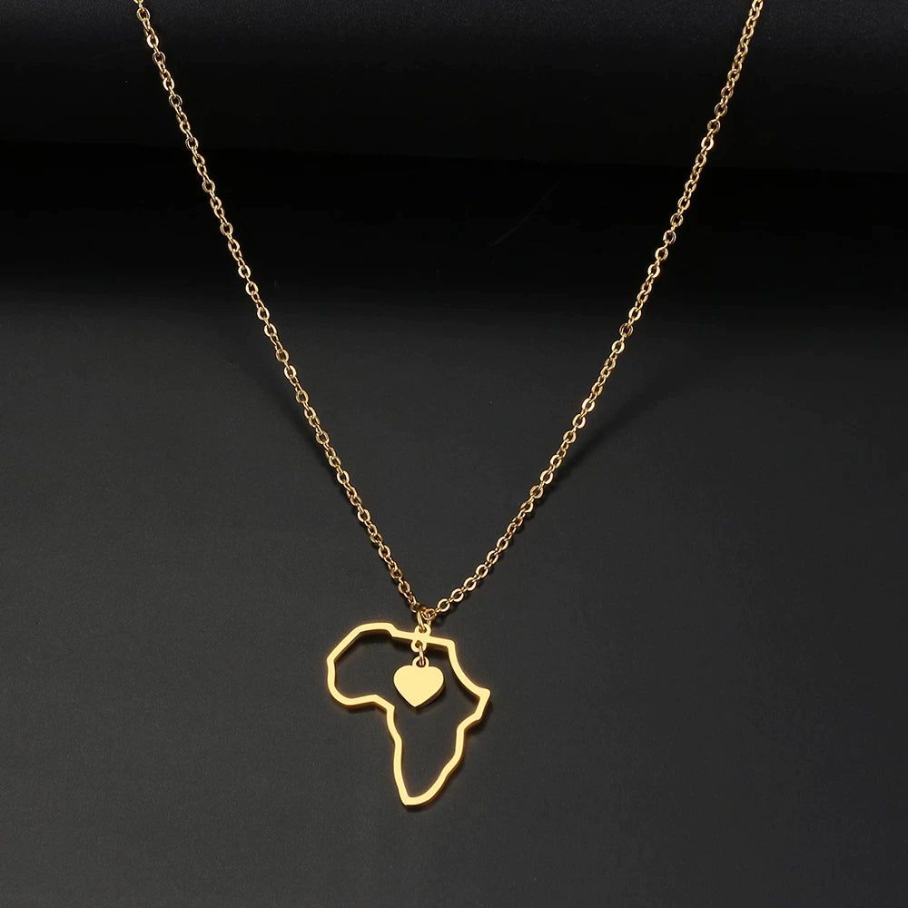 "Abby" African Stainless Steel Pendant