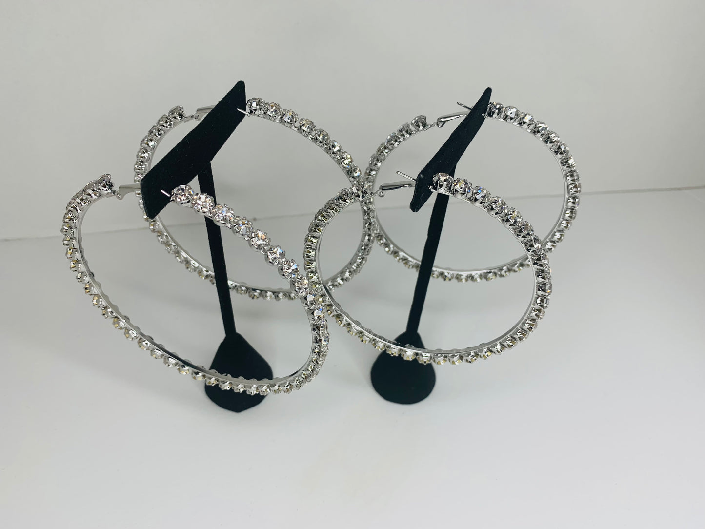 "Kasey" Iced Hoops