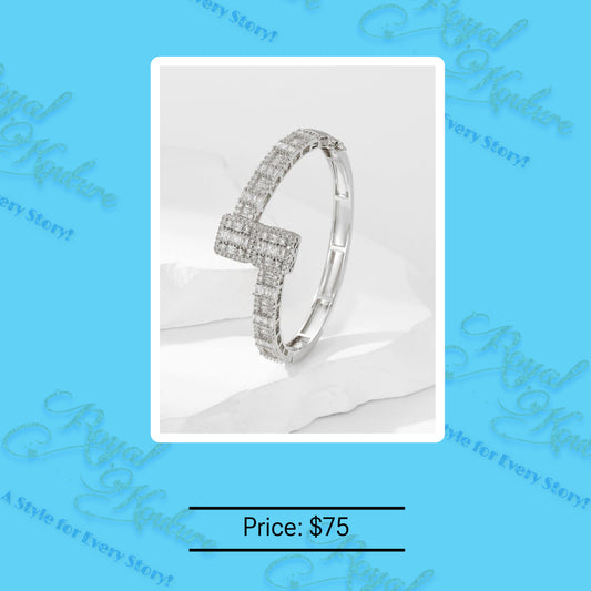 "Tessah" Squared Iced Bracelet