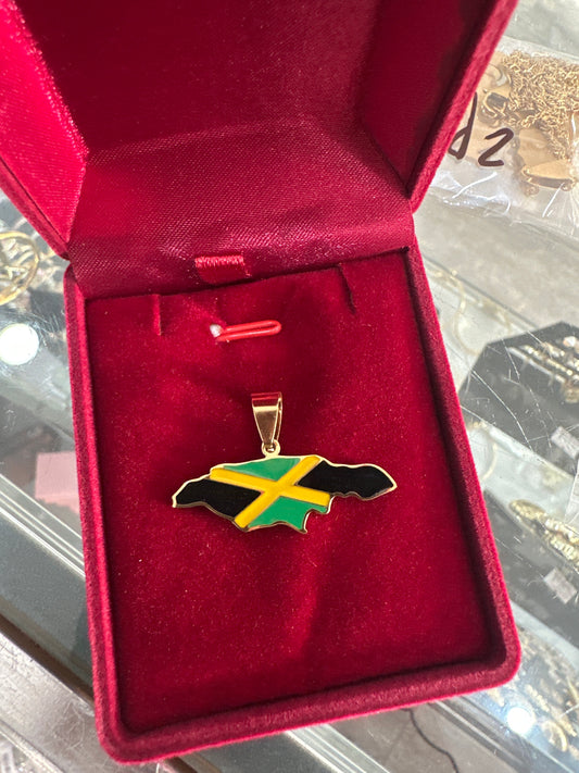 "Jamaica" Map Necklace