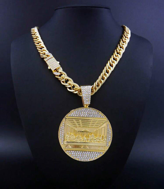 "Xavie" Iced Spanish Link Necklace