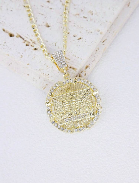 “Qaun” Men 14k Gold Plated Necklace