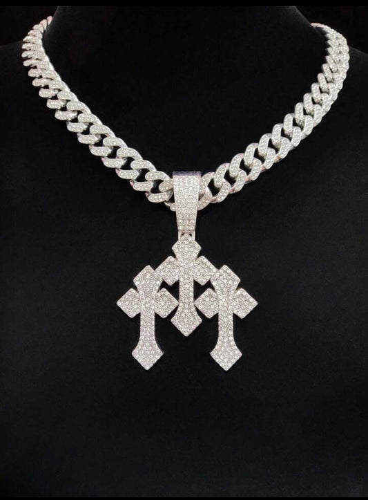 "Bianca" Iced Cuban Link Necklace