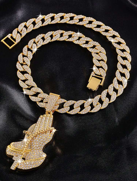 "Candic" Iced Cuban Link Necklace
