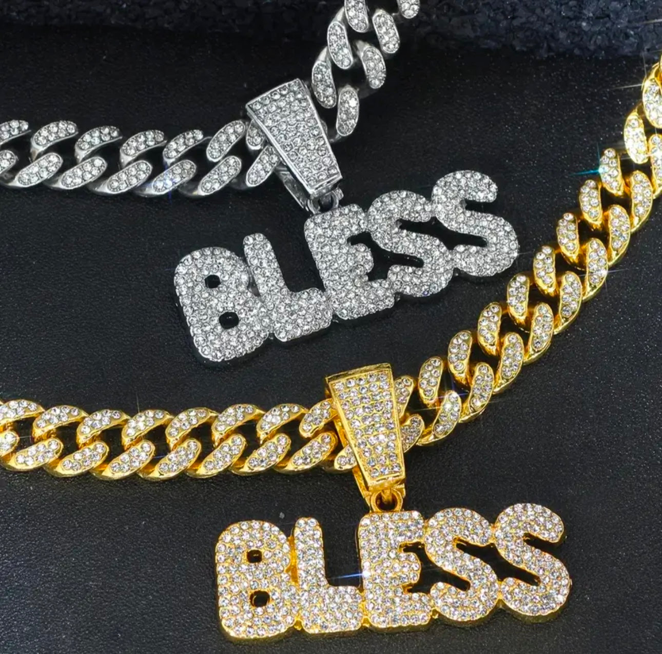 "Bless" Iced Cuban Link Necklace