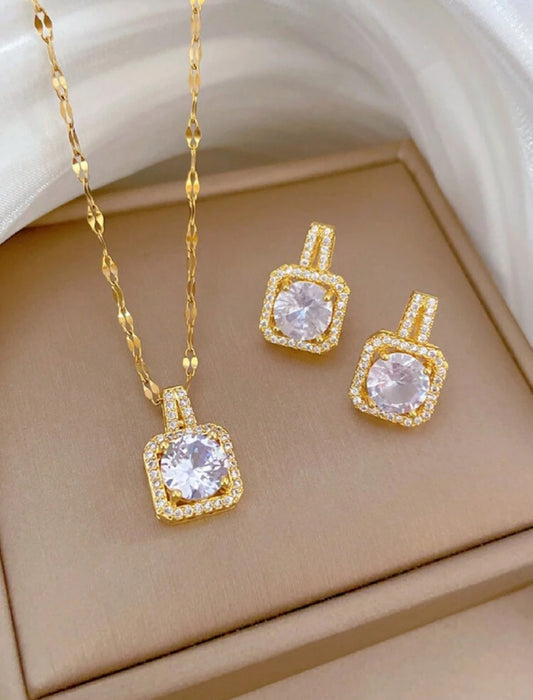 "Fana" Stainless Steel Necklace Set