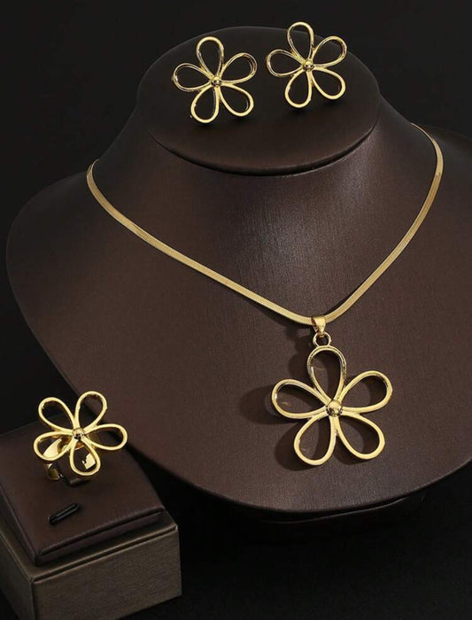 "Lilao" Stainless Steel Necklace Set