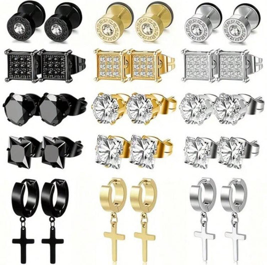 "Miram" Stainless Steel Studs
