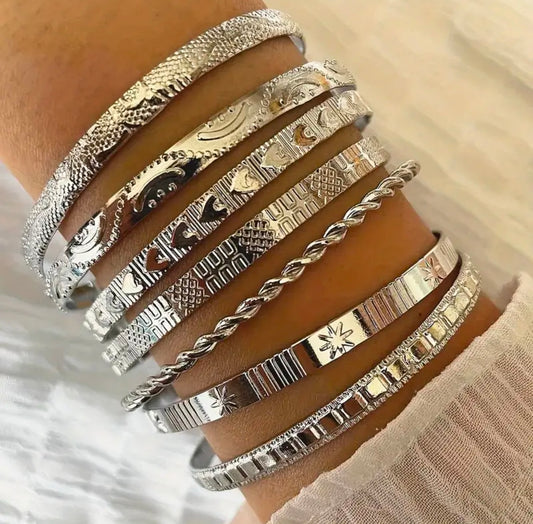 "Hayley" 7pcs Bracelet Set