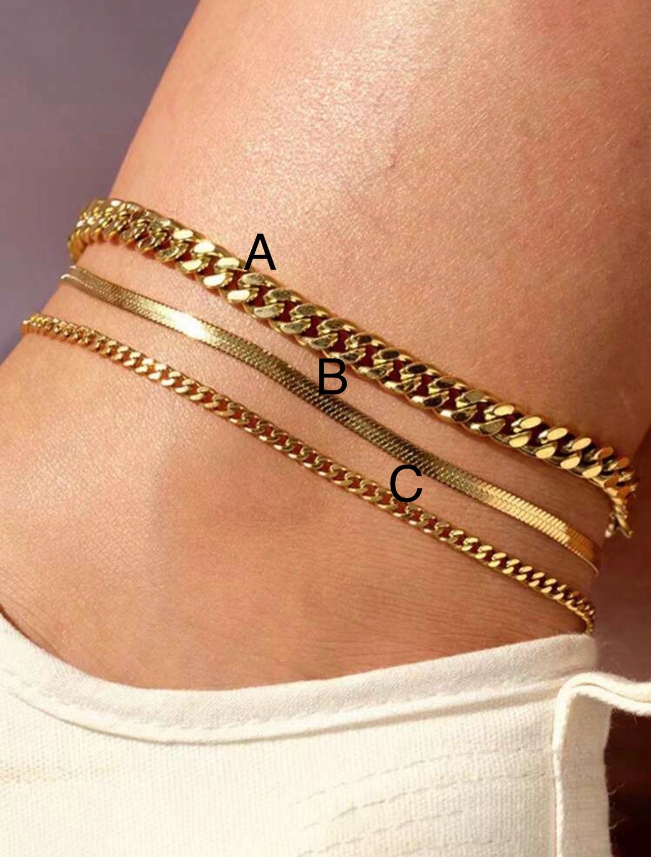 "Tara" Stainless Steel Anklet