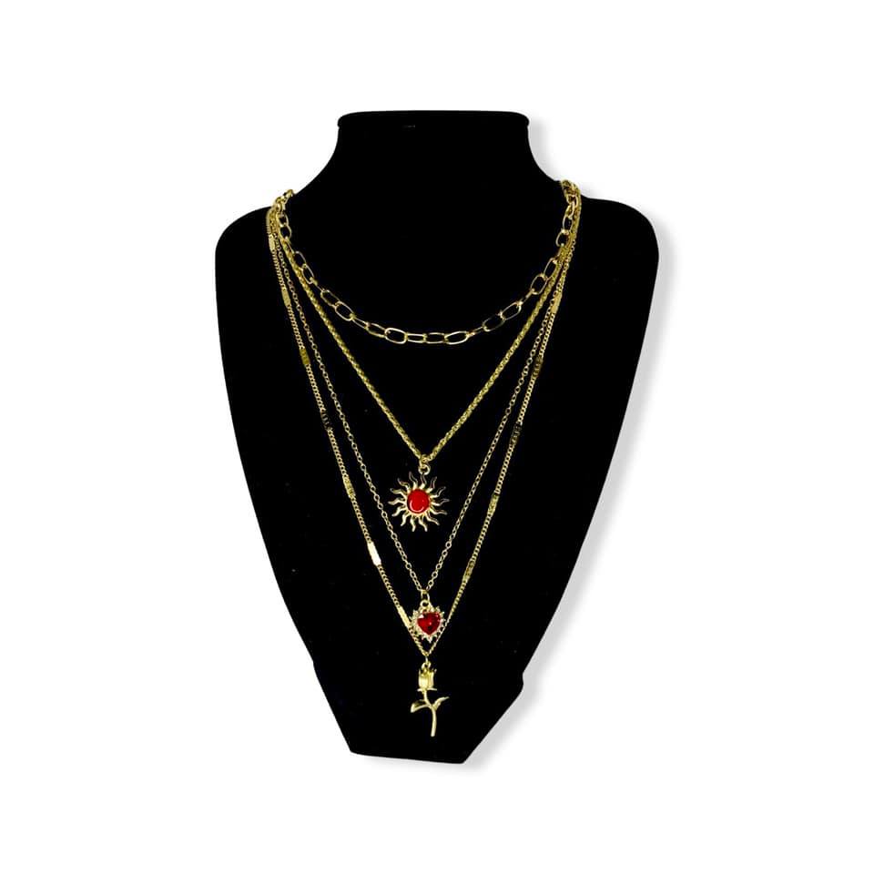 "Malani" 4pcs Layered Necklace