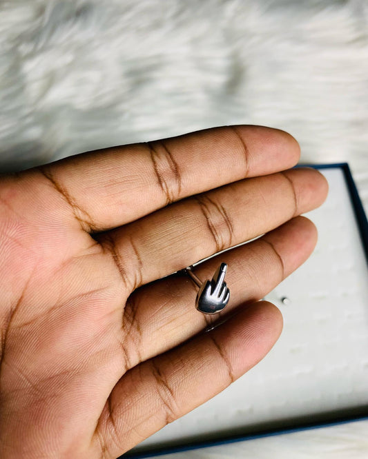 "Middle Finger" Tongue Ring