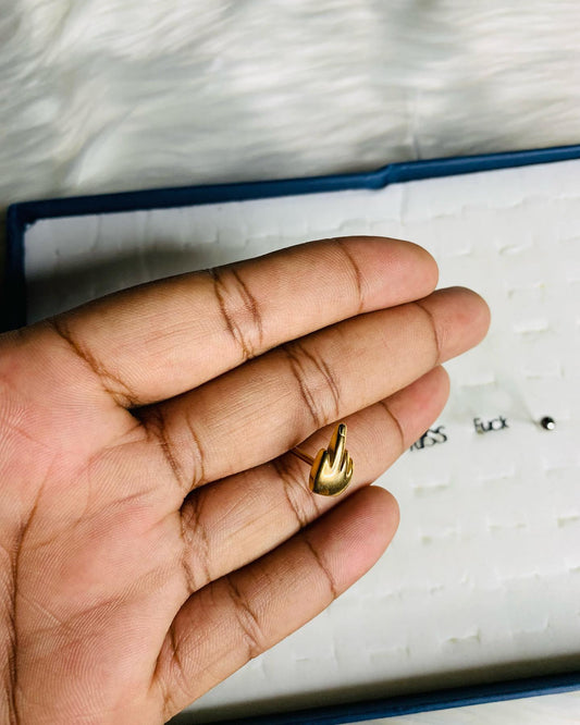 "Middle Finger" Tongue Ring