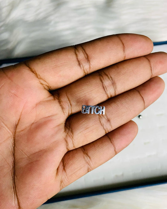 "BITCH" Tongue Ring