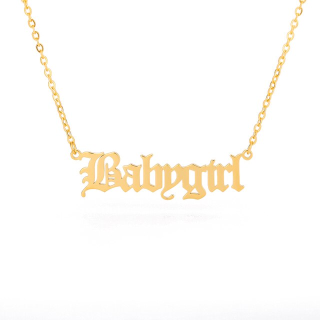 Babygirl Stainless Steel Necklace