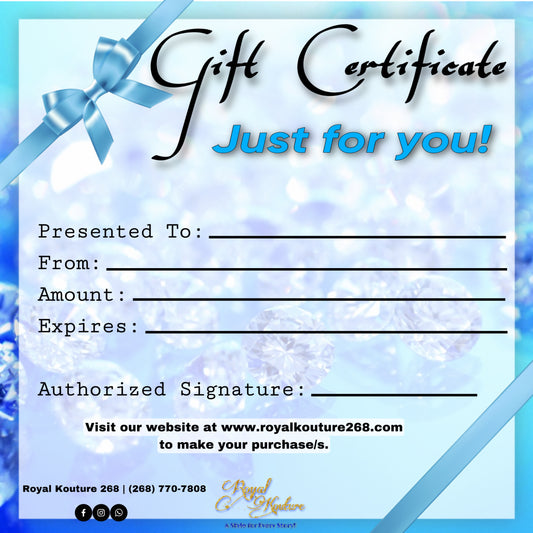 Royal Kouture Gift Certificate