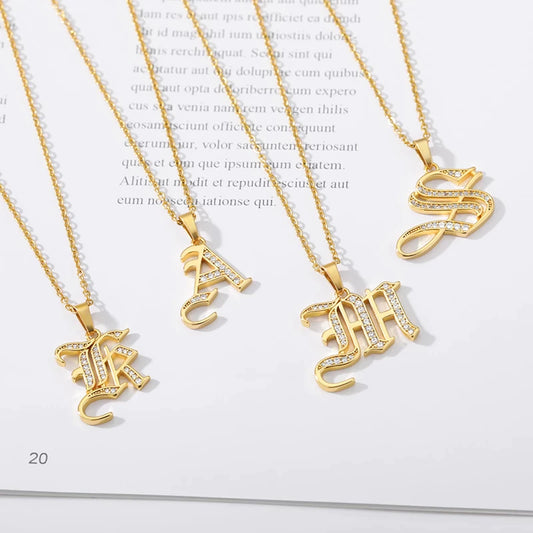 "NAOMI" Initial Stainless Steel Necklace