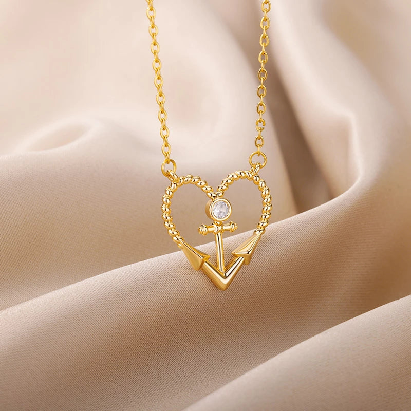 Heart 2025 cross pendant
