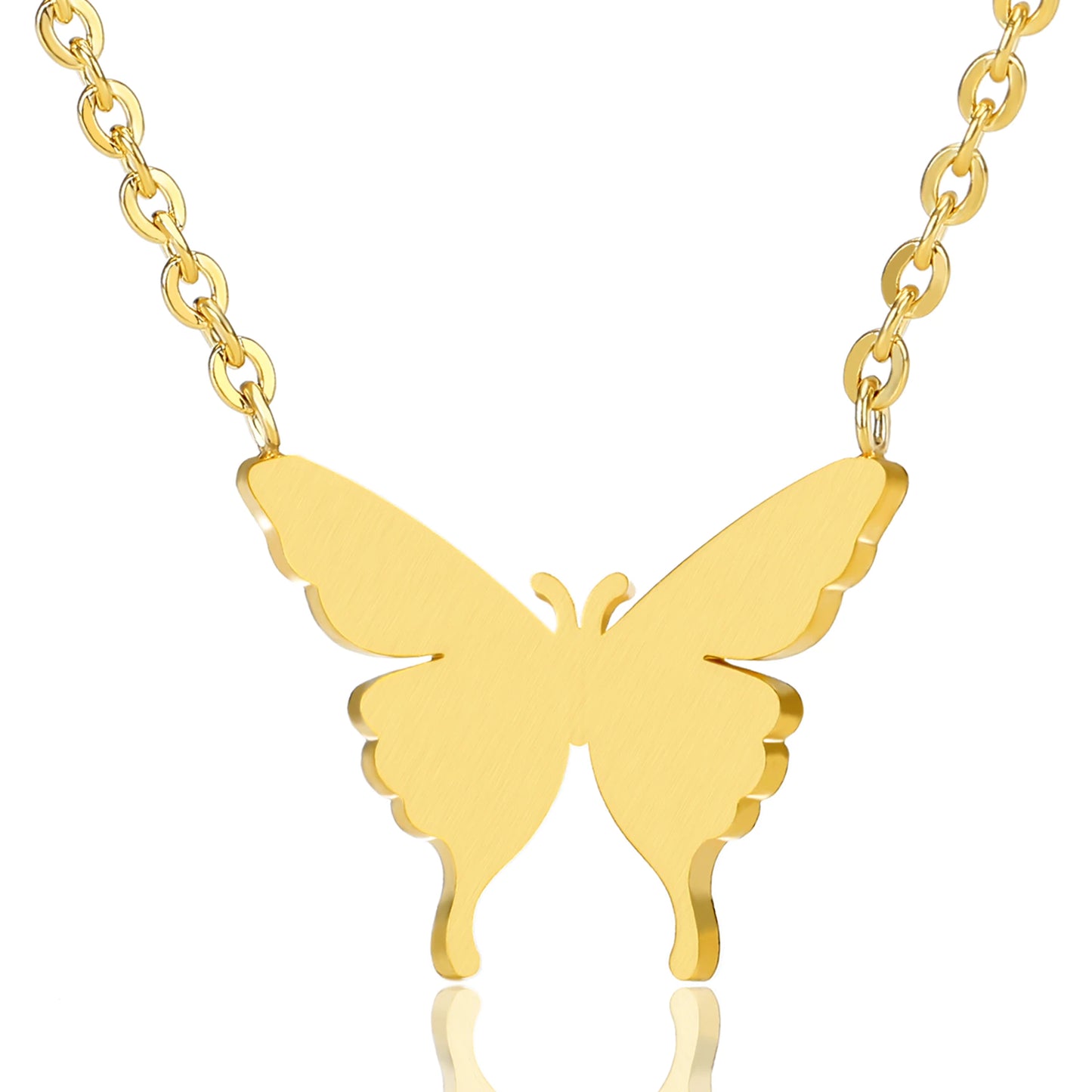 Mini Butterfly Stainless Steel Necklace