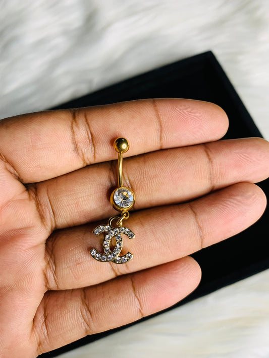 "CC" Belly Ring