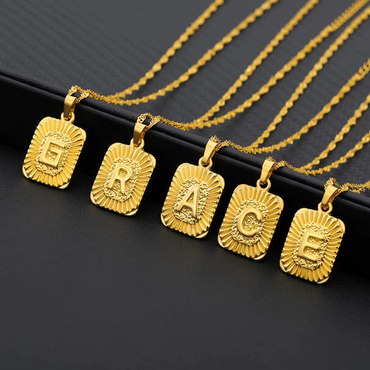 "Maya" Initial Stainless Steel Necklace