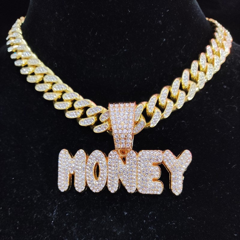 "MONEY" Iced Cuban Link Necklace