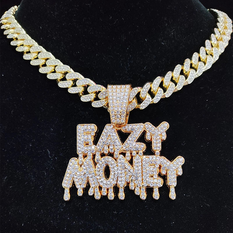 "EAZY MONEY" Iced Cuban Link Chain